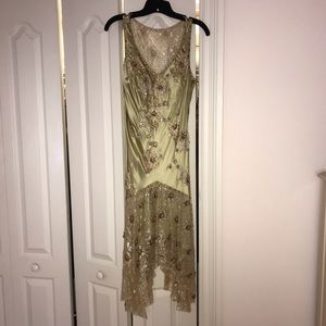Sue Wong Beaded Silk Special Occasion Dress